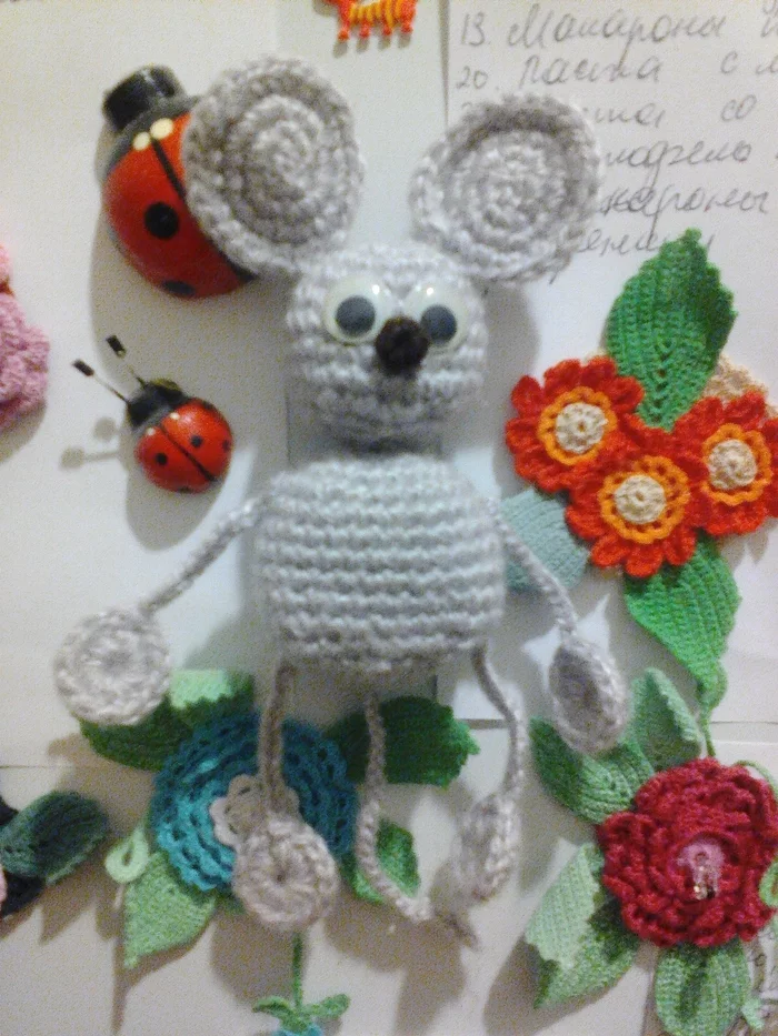New Year is coming - My, Year of the Rat, Crochet, Rat, Amigurumi, Needlework without process, Symbol of the year