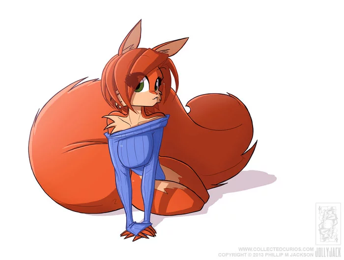 Scarlet 2013 10 11 - Jollyjack, Sequential art, Furry, Art, Anthro, Squirrel, Furry edge, Bodysuit