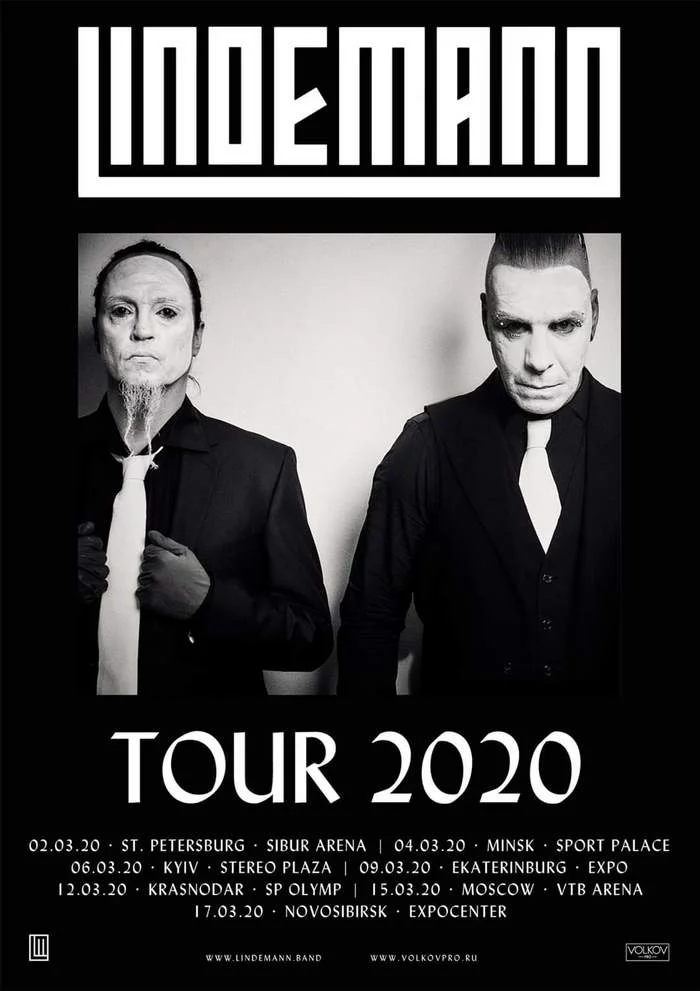 Til is coming to us (Lindemann tour 2020) - Lindemann, Concert, Tour, news