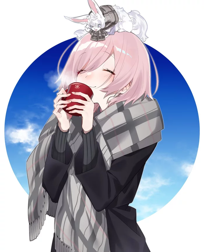 Teatime and dinner time - Fate, Fate Grand Order, Mashu Kyrielight, Аниме, Anime Art, Fou, Длиннопост, Yufou