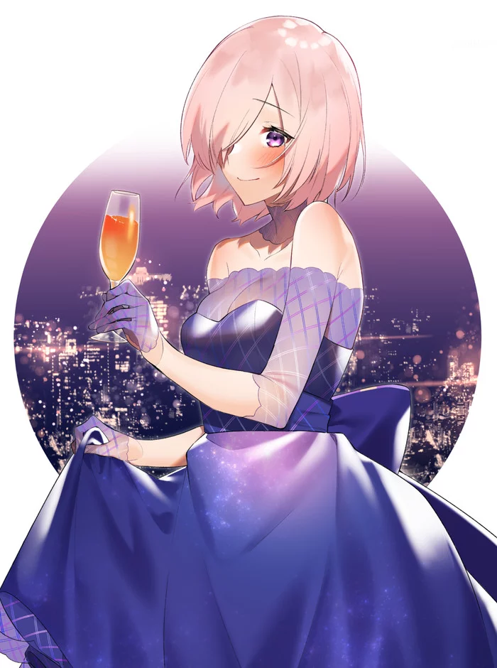 Teatime and dinner time - Fate, Fate Grand Order, Mashu Kyrielight, Аниме, Anime Art, Fou, Длиннопост, Yufou