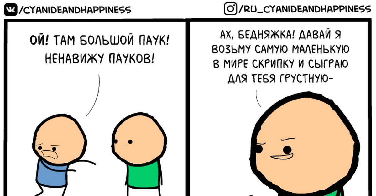 Про боязнь пауков | Пикабу