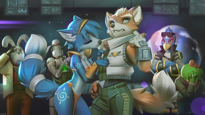 I just want to thank you - Furry, Art, Furry edge, Star fox, Krystal, Space, Miles-Df