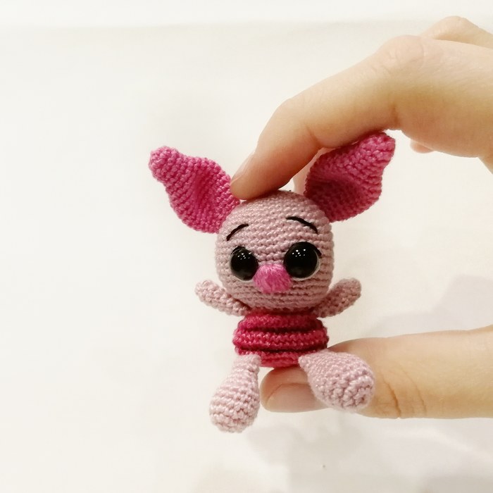 Friday's mine. Piglet - Piglet, Longpost, Needlework without process, With your own hands, Toys, Crochet, My