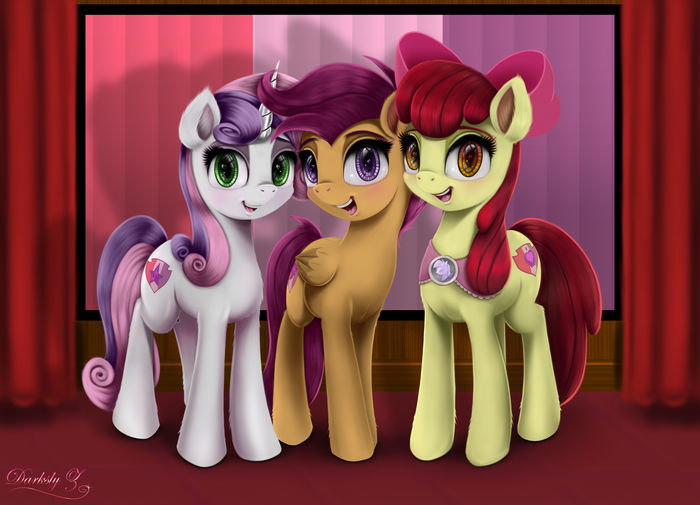   My Little Pony, Ponyart, Cutie Mark Crusaders, Darksly-z, MLP Season 9