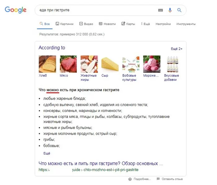 Google Плохого Не Посоветует или Полная Победа Искусственного Интеллекта - Моё, Google, Искусственный интеллект, Гастрит, Ложь, Информация