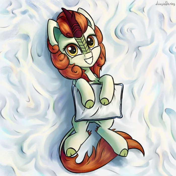 Little Kirinyasha - My little pony, MLP Kirin, Autumn blaze, Adagiostring