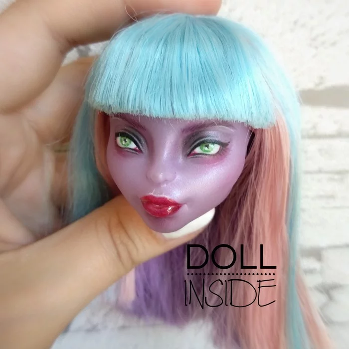 How I draw on dolls - My, Doll, Drawing, Ooak, Longpost