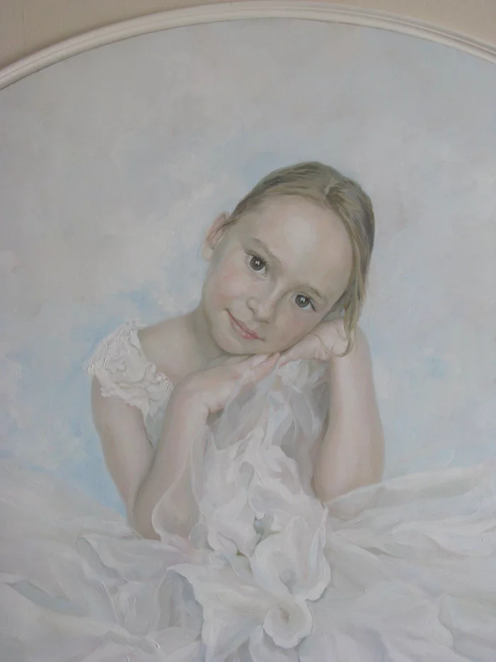 Children's portrait in oil - My, Painting, Oil painting, Children, Portrait, Painting, Art, Modern Art