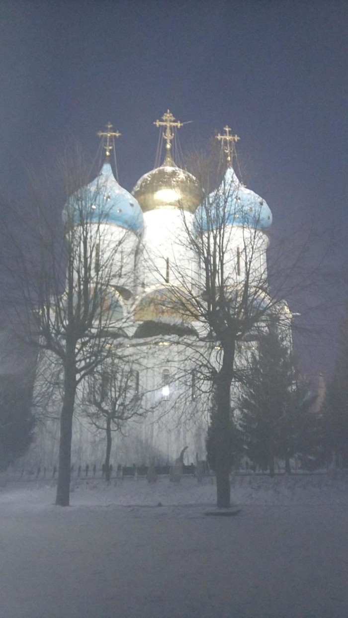 Успенский собор Троице-Сергиевой Лавры зимой Лавра, Зима