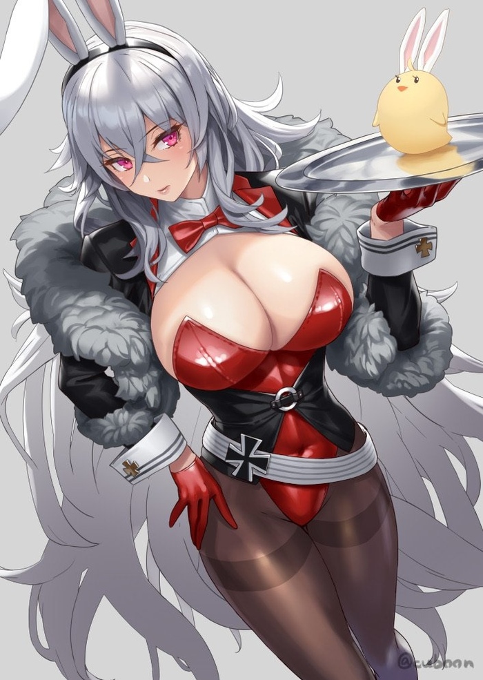 Graf Zeppelin Azur Lane, Graf Zeppelin, Sugoi Dekai, Bunnysuit, Anime Art, , 