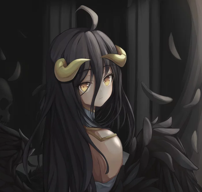 Альбедо - Аниме, Anime Art, Overlord, Albedo (Overlord)