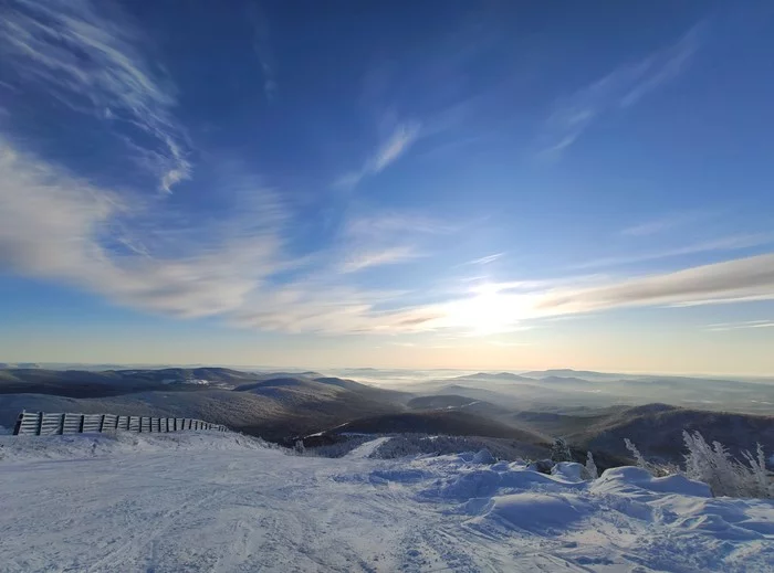 GLK Sheregesh 11/23/2019 - My, Sheregesh, Kemerovo region - Kuzbass, Winter in Siberia, The mountains, Sky, Nature, Snow, Winter, Longpost