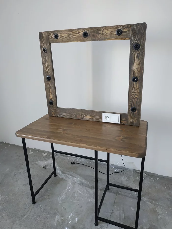 Make-up mirror with your own hands. - My, Mirror, Homemade, Straight arms, Longpost, With your own hands