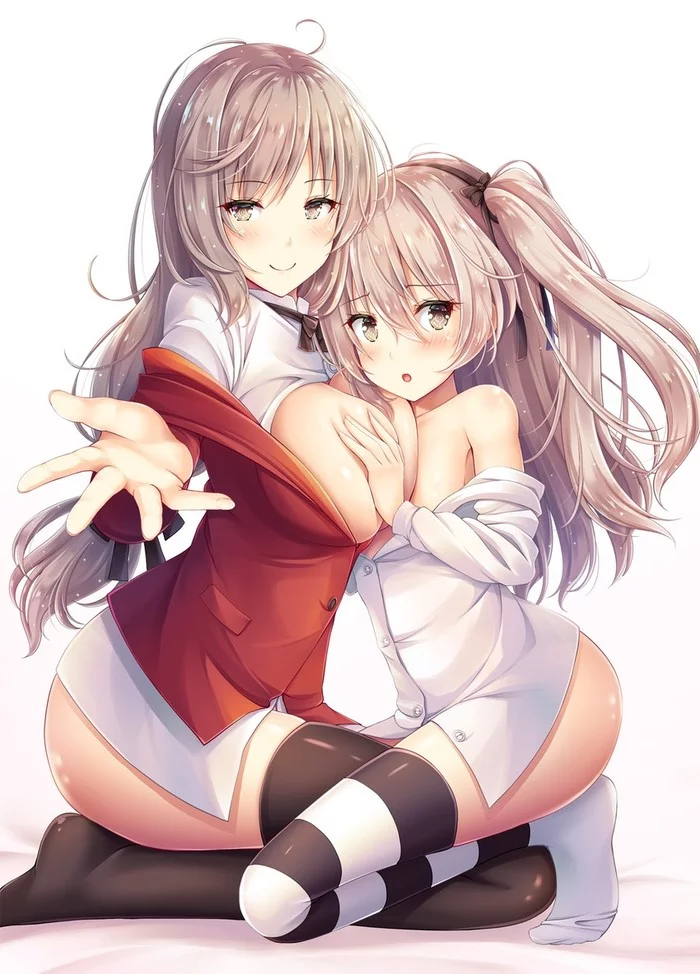 Anime Art - NSFW, Anime, Anime art, Girls und panzer, Shimada Arisu, , Yuri