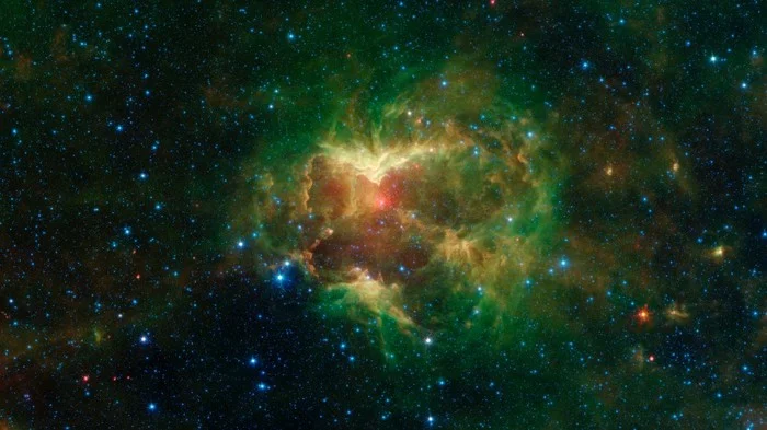 Pumpkin Nebula from the Spitzer telescope - Space, Telescope, Spitzer, The sun, The photo, Images, Pumpkin Nebula