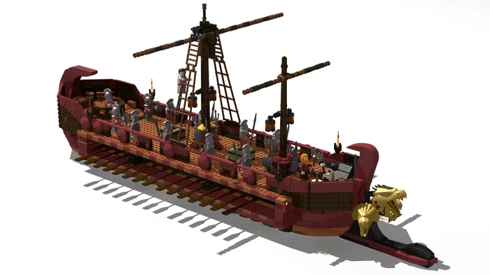 Lego Argo (Legendary Ship) - My, Lego, Ship, Myths, Ancient greek mythology, Legend, Greece, Toys, Longpost