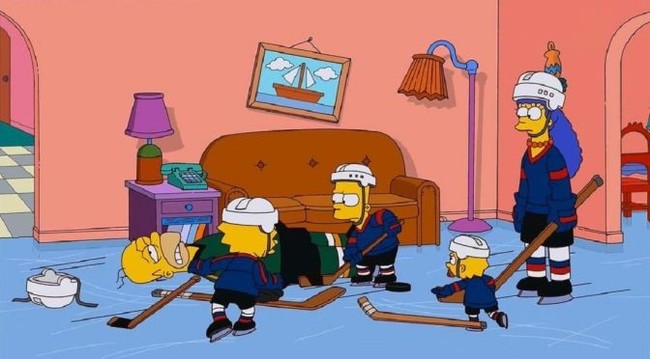 Simpsons for every day [November 26] - The Simpsons, Every day, Hockey, Nhl, Wayne Gretzky, GIF, Longpost