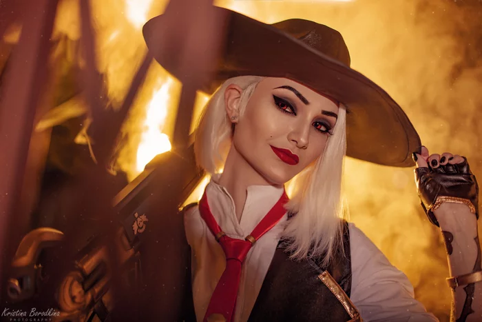 Ashe by Vixena Siren - Cosplay, Russian cosplay, Overwatch, Ashe, Video game, Beautiful girl, Cowboys, Longpost, Girls