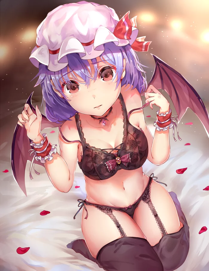 Remilia Scarlet - NSFW, Touhou, Remilia Scarlet, Anime Art, Аниме, Natsupi