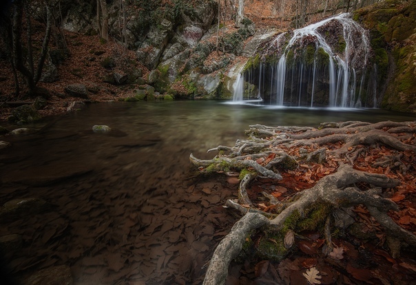 It's still golden autumn - My, Crimea, Jur-Jur Waterfall, Nikon D800