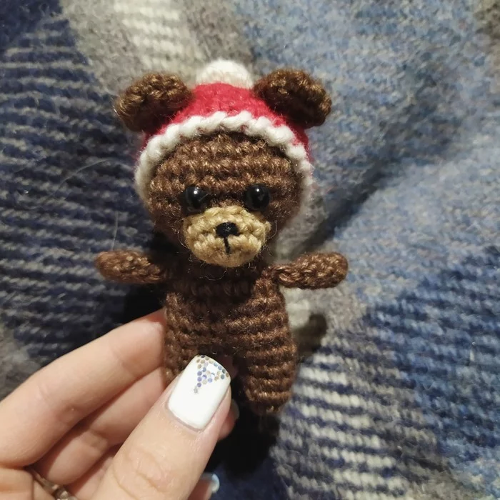 bear - My, Bears, Knitting, With your own hands, Needlework, Milota, Nyasha, New Year, Amigurumi