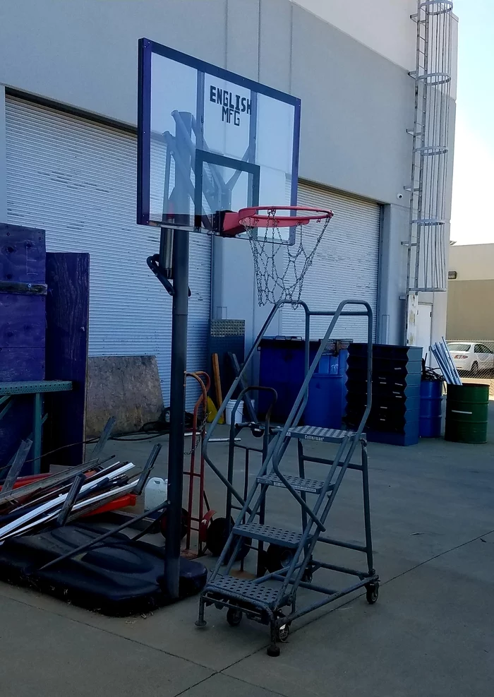 Basketball hoop for Leni League - My, The photo, Humor, Basketball, Without tension, Longpost