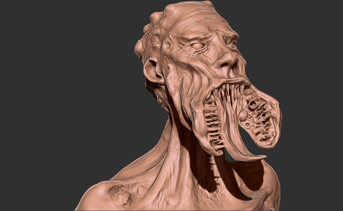 Кровосос ( лайт версия :D ) 3D моделирование, Zbrush, Keyshot, 3D, 3d модель, Рендер, 3д рендер, Арт, Длиннопост