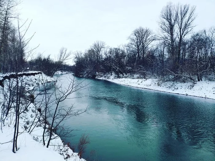 Hokku of the day #19 - My, Haiku, River, Winter, Snow