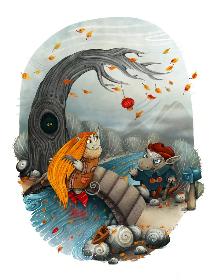 In the end of November - My, Moomin Trolls, Tove Jansson, Illustrations, Snusmumrik, Longpost