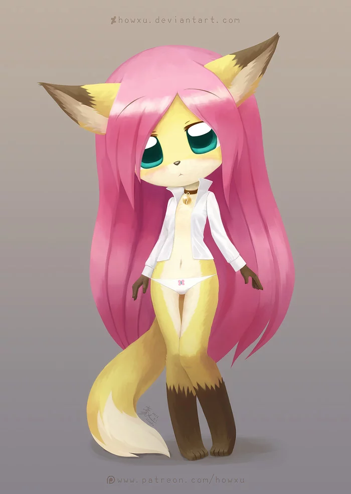 Flutterfox - NSFW, Фурри, My Little Pony, Fluttershy, Howxu, Furry Edge, Длиннопост, MLP Edge