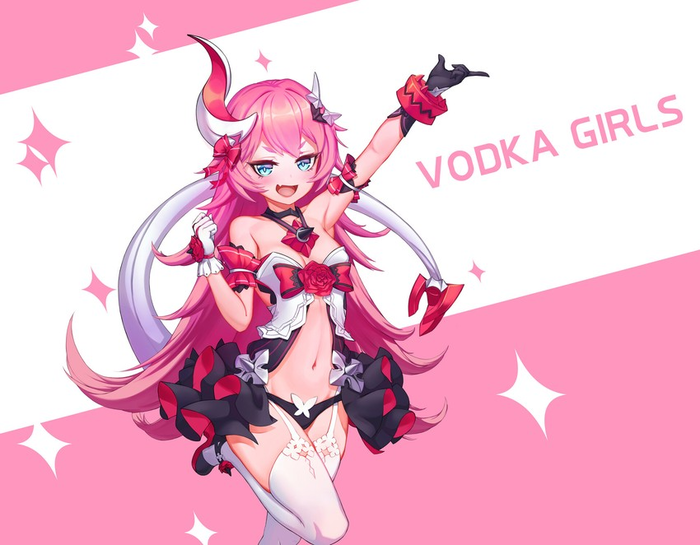 Vodka Girls Lili, , Anime Art, , Honkai Impact, , Rozaliya, Liliya Olenyeva