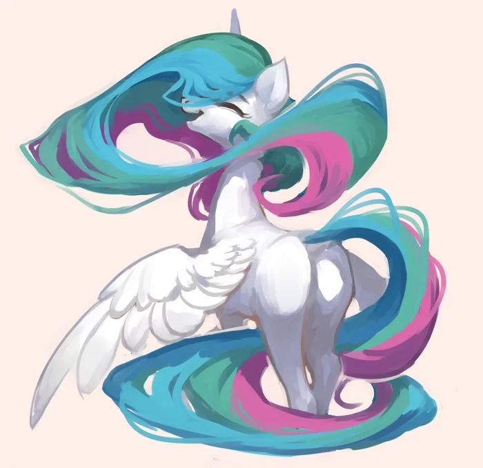 Солнечный круп - La-Ndy, Princess Celestia, My Little Pony, MLP Edge