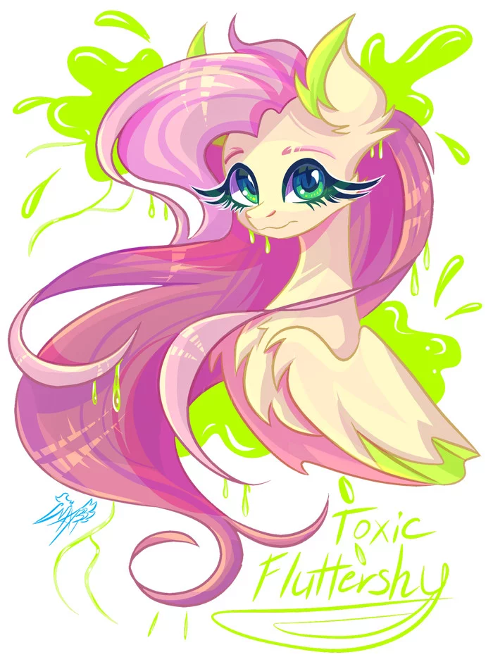 Toxic Flatty - My little pony, Fluttershy, Alexbluebird