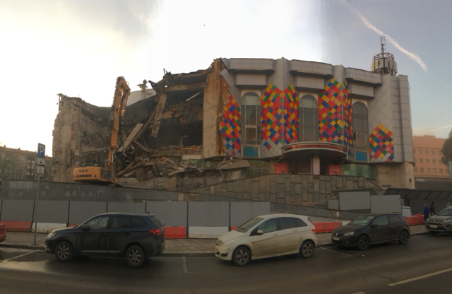 Nightingale - fell - My, Moscow, Nightingale Cinema, Demolition