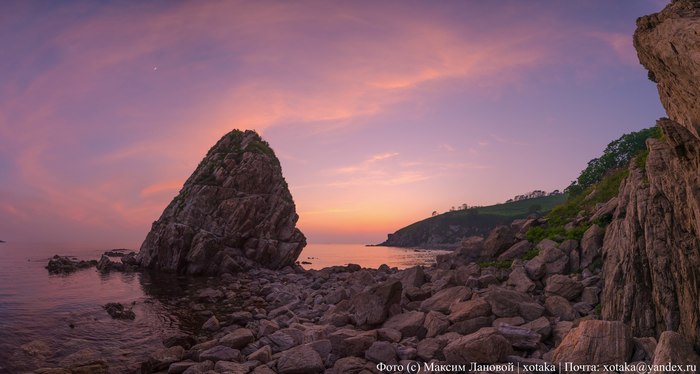 Transparent Bay - My, Find, Primorsky Krai, Дальний Восток, Beginning photographer, The photo, Sea, Sunset