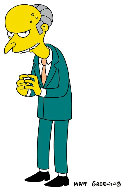 Simpsons animated series characters (15) - Copy-paste, The Simpsons, Longpost, Characters (edit), Mr. Burns