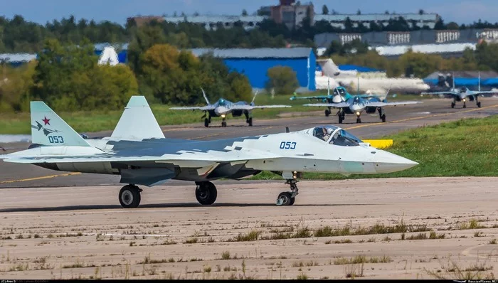 Su-57, Su-34, Su-35 - The photo, Aviation, Airplane, Su-57, Su-34, Su-35