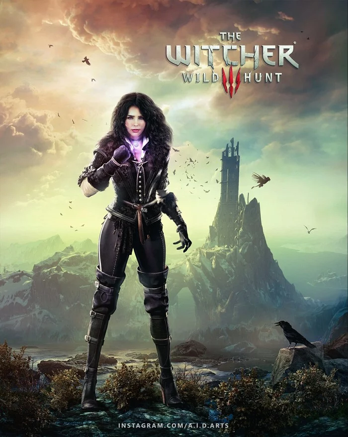 Yennefer - Моё, Photoshop, Йеннифер, Ведьмак 3: Дикая охота, Фотошоп мастер, Длиннопост