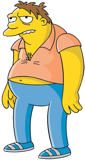 Simpsons cartoon characters (20) - Copy-paste, The Simpsons, Longpost, Characters (edit), Barney Gumble