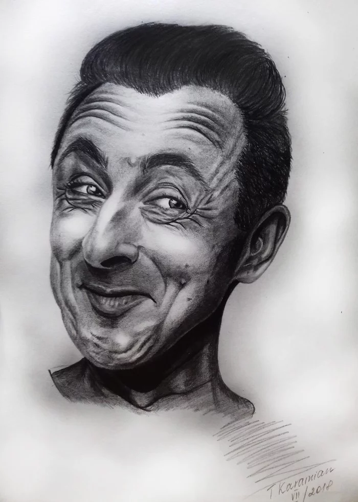 Alan Cumming - My, Portrait by photo, Pencil drawing, Drawing, Post #7095405