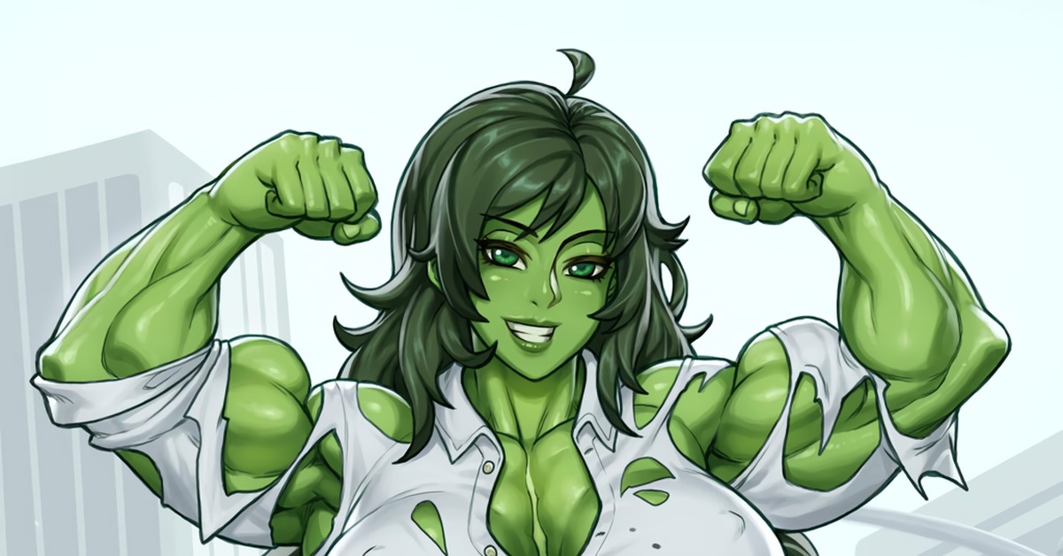 She-Hulk  hulking out for the fans, Speeh, Арт, Крепкая девушка, С...