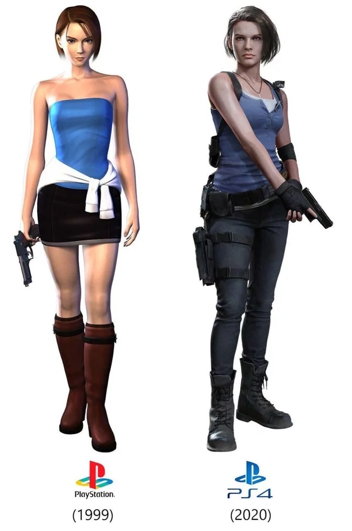 20 years have passed... - Games, Consoles, PC vs consoles, Resident evil, Jill valentine, Gamers, Girls, Epoch