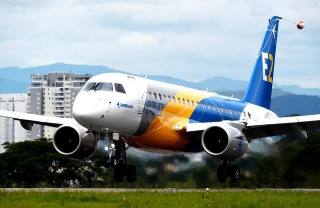 Первый полёт Embraer E175-E2 - Авиация, Embraer, Embraer E-get E2, Первый полет, Лётные испытания, Бразилия, Видео, Длиннопост