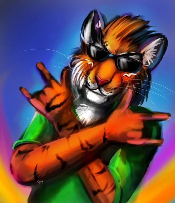 Message for subscribers and more... - My, Furry, Art, Furry tiger, Tiger, Military enlistment office, Furry Tiger (artist)