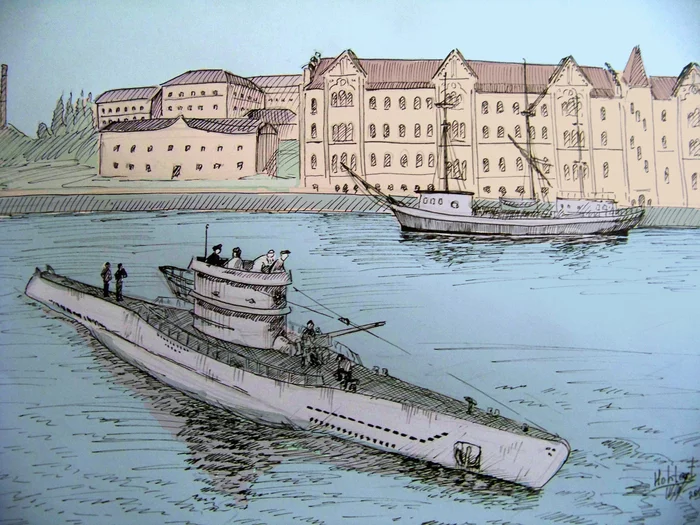 Sea wolf - My, Kriegsmarine, Submarine, The Second World War, Graphics