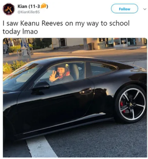 Best school day ever! - Keanu Reeves, School, Meeting, Celebrities