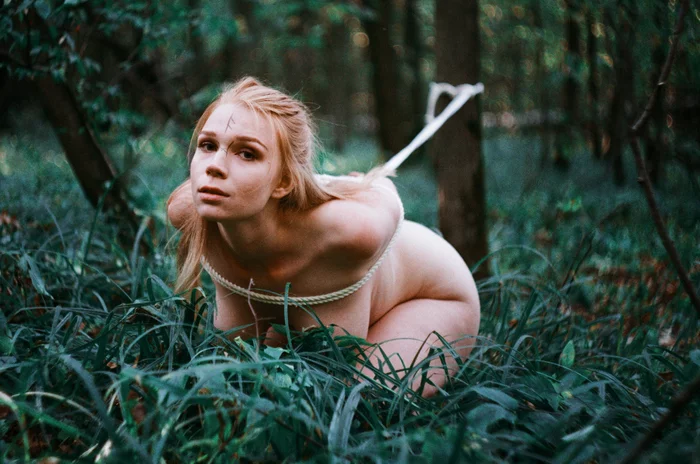 _h.trina - NSFW, My, Forest, Bondage, Redhead girl, Redheads, Longpost