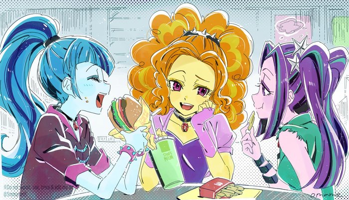   My Little Pony, Equestria Girls, Adagio Dazzle, Aria Blaze, Sonata Dusk, 5mmumm5, 