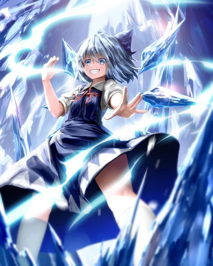 Cirno - Touhou, Cirno, Anime art, Anime, Not anime, Ryosios